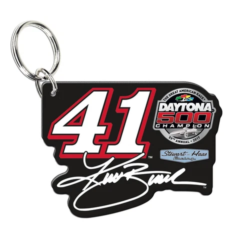 Kurt Busch 2017 Wincraft #41 Daytona 500 Winner Key Ring Mirrored FREE SHIP! Cover