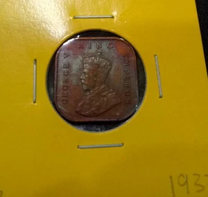 Straits Settlements 1/2 cent 1932 AU=UNC - Picture 1 of 2