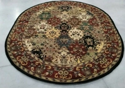 Alfombra Ovalada Dañada Borgoña 7'-6" X 9'-6", Precio Reducido 1172702332 HG911A-8OV Foto 1 de 4