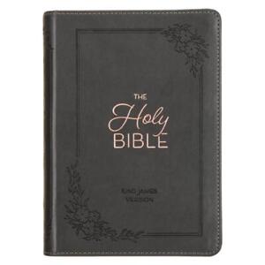 KJV Holy Bible, Compact Large Print Faux Leather Red Letter Edition - Ribbon Mar