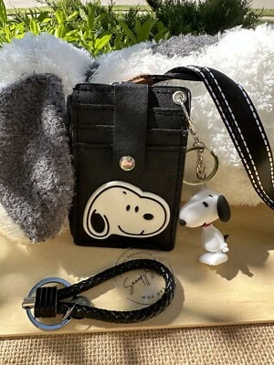 Cartera de identificación de perro de dibujos animados 4 en 1 con cordón, llavero encanto Foto 1 de 4