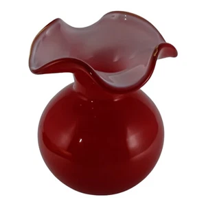 Murano Glass Vase Red Handmade Venice 13cm - Picture 1 of 5