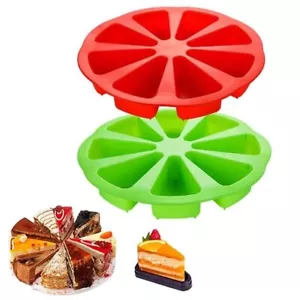 Silicone DIY Baking Molds Large 8 Cavity Silicone Scone Pan/Cakes Slices Mold - Picture 1 of 10