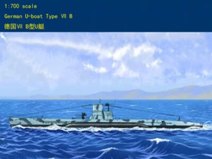 Hobbyboss 1/700 87008 German U-boat Type VII B ship model kit - Picture 1 of 5