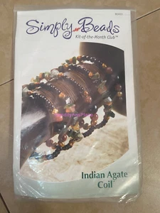 NUEVO Simply Beads Kit del Mes Pulsera Club Joyería Kit Bobina de Ágata India - Imagen 1 de 2