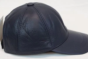 New 100% Real Genuine Lambskin Leather Baseball Cap Hat Sports Visor 32 COLORS - Picture 1 of 41