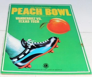 Programma Peach Bowl 1974 Texas Tech v Vanderbilt 12/28 83478b55 - Foto 1 di 3