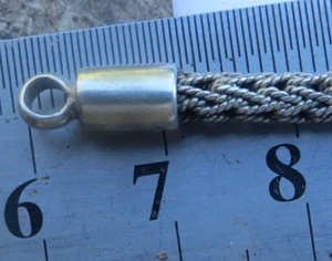 sterling silver rope bracelet 11.7 grams - Picture 1 of 3