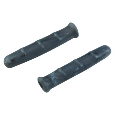 PAR GRIS CUBIERTA PALANCA EMPUÑADURA BICICLETA FIXIE VINTAGE FRENO GOMA RETRO CAPUCHAS CLÁSICAS Foto 1 de 3