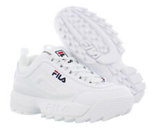 FILA Disruptor 2 Premium Woman's White Leather Shoes Size 6 Fw02945-111 Worn 1 X
