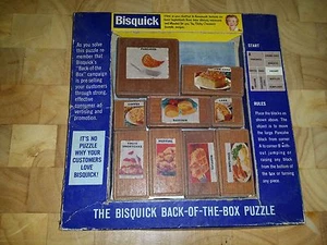 Vintage Bisquick Back Of The Box Puzzle Advertising Piece FAST SHIPPING! - Picture 1 of 3