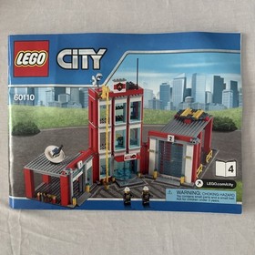  Instruction Manual # 4 Lego 60110 Fire Station Town City Firefighter