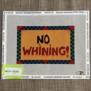 Handgemalte Nadelspitze Leinwand | Kein Jammern Schild | **Beschreibung unbedingt lesen** - Bild 1 von 2