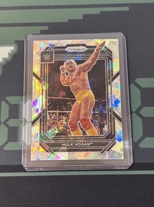 Hulk Hogan Cracked Ice Prizm 2023 Panini Prizm WWE Wrestling Card #195 - Picture 1 of 2