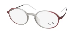 NEW RAY-BAN 7153F EYEGLASSES ROUND PLASTIC UNISEX FULL-RIM BROWN 5792 52-21-145 - Picture 1 of 8