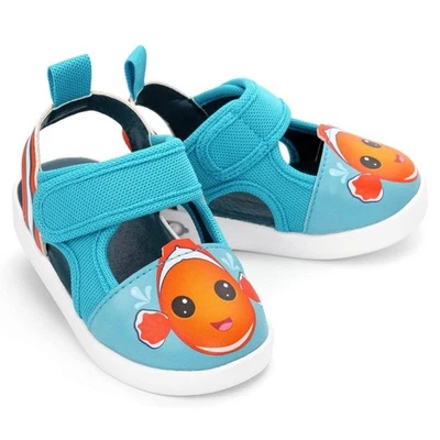 Sandalias chirriantes para niños pequeños ikiki Clownfish | azul/naranja Foto 1 de 4