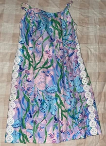Lilly Pulitzer Girls Mini Shelli Dress Little Seacret Sz 5 - Picture 1 of 3