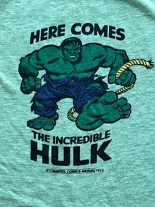 rad vintage 1975 The Incredible Hulk Marvel kids tank top ~ superhero shirt  - Picture 1 of 9