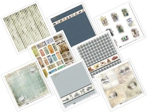 11.8" x 12.1" scrapbooking sheets - sets of 10 sheets in various designs - Picture 1 of 132