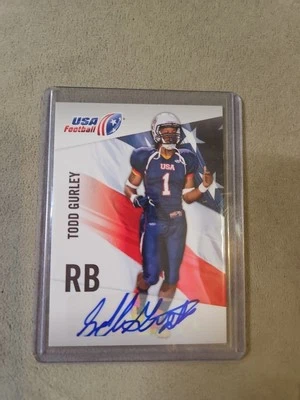 Fútbol americano Todd Gurley 2012 novato cubierta superior automático más barato en eBay ¡Como nuevo raro! Foto 1 de 4