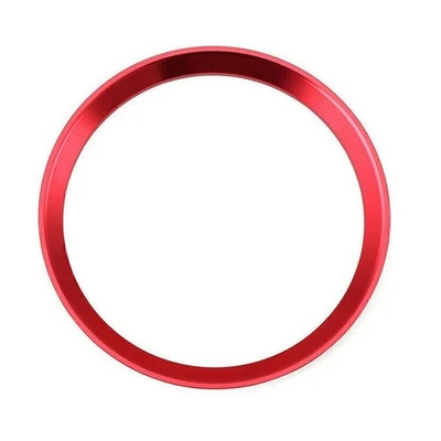 Para Mercedes Benz C E CLA GLA GLC Rojo Volante Centro Decoración Anillo Logo Borde Foto 1 de 4