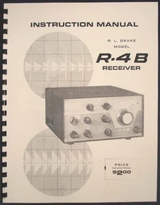 Receptor de radioaficionados R.LDrake Drake R-4B R4B manual - Imagen 1 de 1