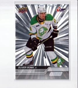 OLIVER BONK '23/24 Upper Deck CHL Stars OUTBURST card #346 LONDON KNIGHTS - Picture 1 of 1