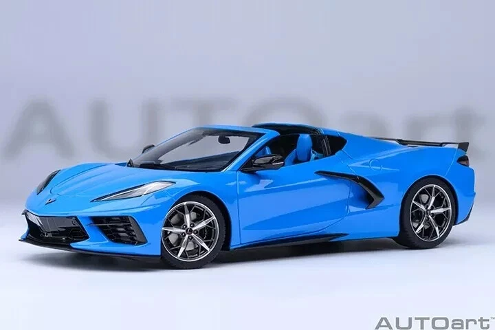 2020 CHEVROLET CORVETTE C8 STINGRAY RAPID BLUE 1/18 MODEL CAR BY AUTOART 71281