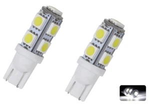 Ampoules W5W LED T10 Veilleuses Blanc Xenon 6000K 9 SMD Lumiere 12V Auto moto - Foto 1 di 1