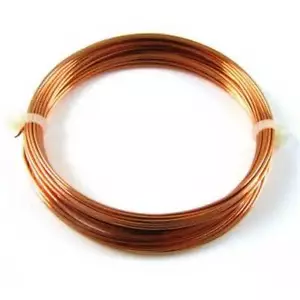 18 GA Kupferdraht Qualität Rund Blank Massiv 14 Fuß Spule (halbhart) CPW-18H-1Z - Bild 1 von 1