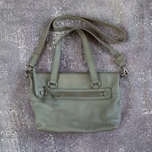 Fossil Green Leather Handbag - Picture 1 of 10