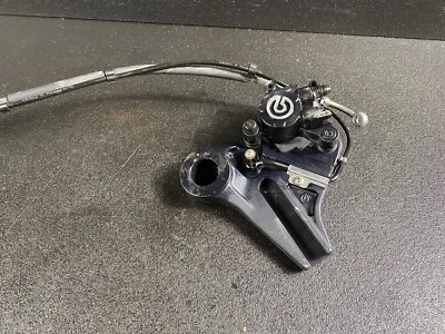 09-17 BMW S1000RR BREMBO REAR BACK BRAKE CALIPER W MOUNT BRACKET 34 21 7 718 562 - Image 1 of 4