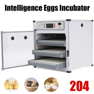 204 Brooder Eggs Incubator Intelligence Automatic Hatching Chicken Quail Hatcher - Picture 1 of 16