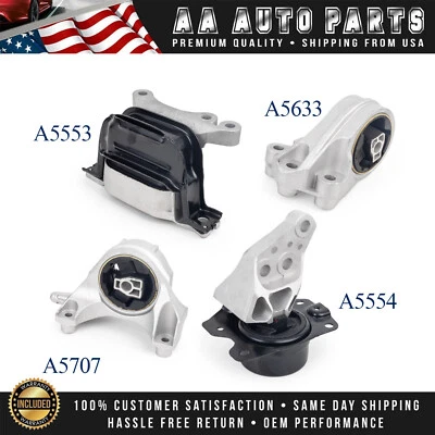 4X Montaje de motor y transmisión para Chevrolet Equinox 2010-2012 3,0 L automático Foto 1 de 4