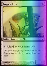 Magic the Gathering MTG Copper Myr (158) Mirrodin   LP FOIL