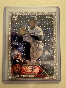 2023 Topps Holiday Metallic Snowflake JHONY BRITO Rookie Card #H138 (RC)