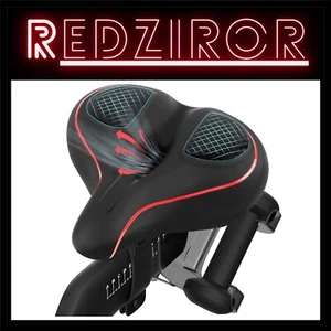 Wide Unisex Bike Seat for Road, Spin & Cruiser Bikes - Waterproof & Comfortable - Picture 1 of 9
