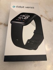 Fitbit Versa Fitness Watch - Black Aluminum (FB504GMBK)