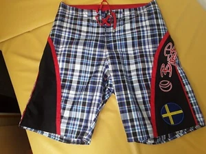 (№ 2412 ) BJORN BORG size M SWEDEN brand flag team MEN board shorts surf swim - Picture 1 of 6