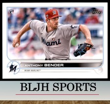 2022 Topps #160 Anthony Bender Rookie Miami Marlins