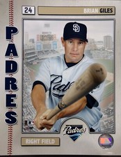 BRIAN GILES 2006 Studio Series 8X10 PHOTO San Diego Padres