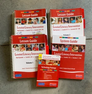 Fountas & Pinnell Red Leveled Literacy Intervention Lesson Guide 1-2-3, Resouces - Picture 1 of 3