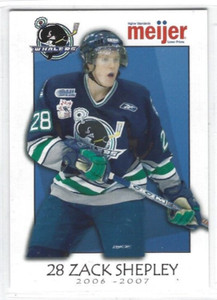 2006-07 Plymouth Whalers (OHL) Zack Shepley