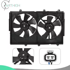 Conjunto de ventilador de refrigeración doble condensador radiador para Mitsubishi Outlander 2003-2006 - Imagen 1 de 11