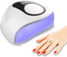 Delanie Lampada Unghie UV & LED Professionale Portatile Economica per (bianca)