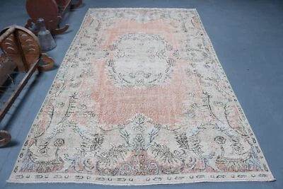 Anatolian Rugs, Vintage Rug, Neutral Rug, 5.6x9.7 ft Large Rug, Turkish Rugs - Image 1 of 4