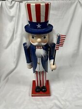 Uncle Sam Nutcracker Patriotic Patriot USA Military July 4th Independence 20”