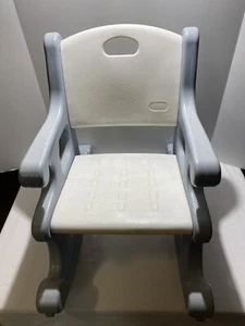 Vintage Little Tikes Rocking Chair Gray Victorian Child Size Toddler Rocker USA - Picture 1 of 5