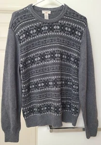 Dockers Pullover Sweater Herren M grau Schneeflocke  - Bild 1 von 6