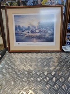 David waller print Lincolnshire harvest signed - Picture 1 of 14